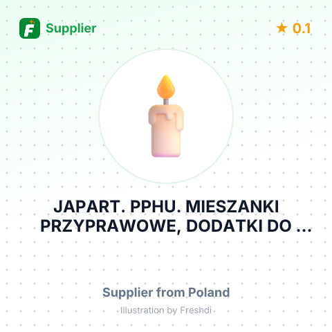 JAPART. PPHU. MIESZANKI PRZYPRAWOWE, DODATKI DO CIAST – summary card, no photo uploaded yet