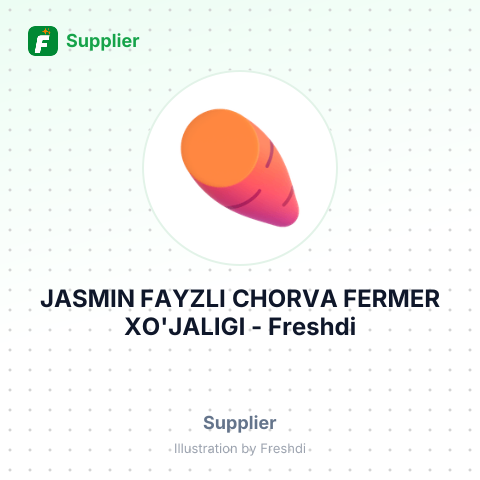 JASMIN FAYZLI CHORVA FERMER XO'JALIGI – summary card, no photo uploaded yet