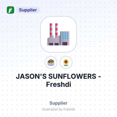 JASON'S SUNFLOWERS – summary card, no photo uploaded yet