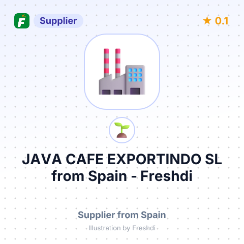 JAVA CAFE EXPORTINDO SL – summary card, no photo uploaded yet