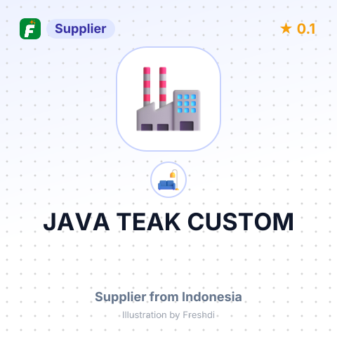 JAVA TEAK CUSTOM – summary card, no photo uploaded yet