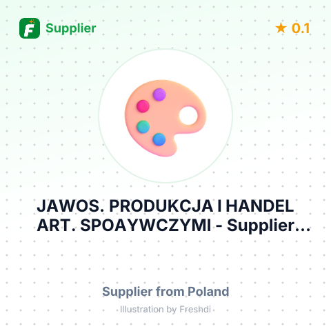 JAWOS. PRODUKCJA I HANDEL ART. SPOAYWCZYMI – summary card, no photo uploaded yet