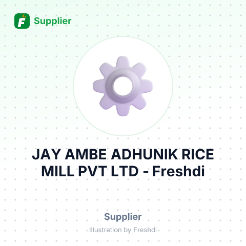JAY AMBE ADHUNIK RICE MILL PVT LTD – summary card, no photo uploaded yet