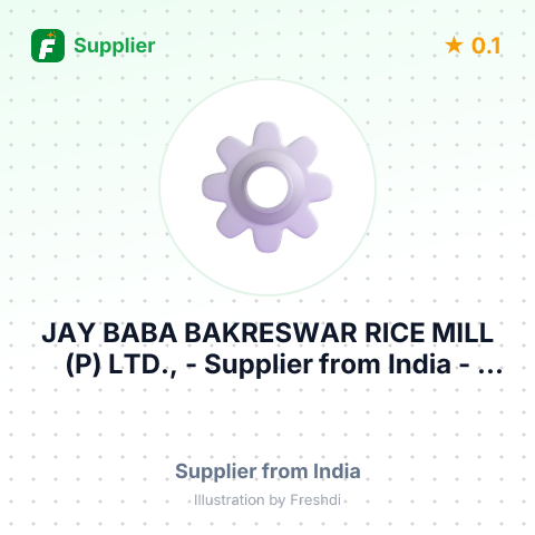 JAY BABA BAKRESWAR RICE MILL (P) LTD., – summary card, no photo uploaded yet