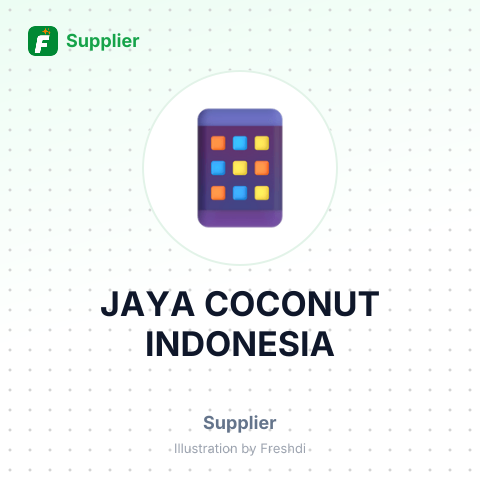JAYA COCONUT INDONESIA – summary card, no photo uploaded yet