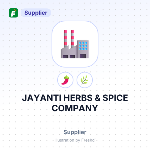 JAYANTI HERBS & SPICE COMPANY – summary card, no photo uploaded yet
