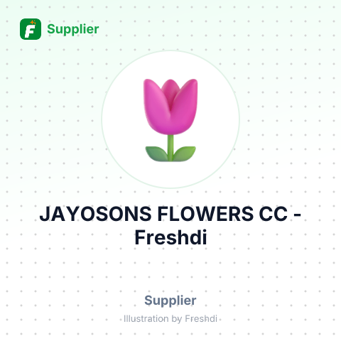 JAYOSONS FLOWERS CC – summary card, no photo uploaded yet