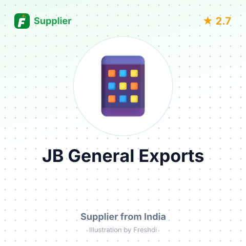 JB General Exports – summary card, no photo uploaded yet