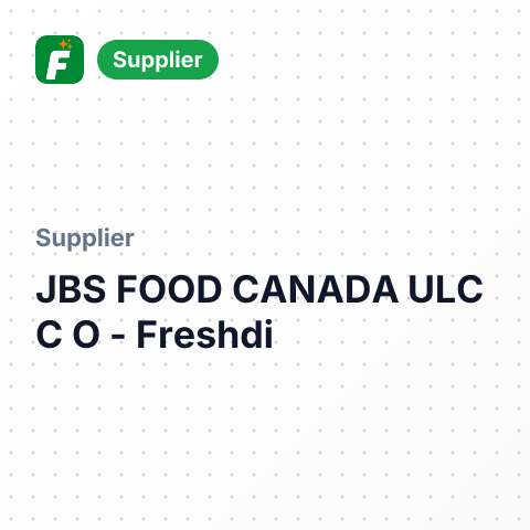 JBS FOOD CANADA ULC C O – summary card, no photo uploaded yet