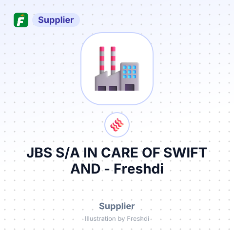 JBS S/A IN CARE OF SWIFT AND – summary card, no photo uploaded yet