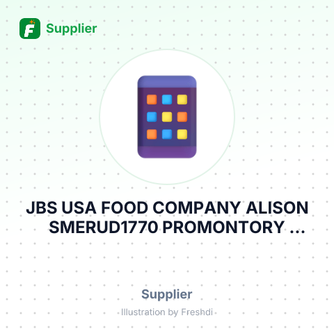 JBS USA FOOD COMPANY ALISON SMERUD1770 PROMONTORY CIRCLEGREELEY, CO – summary card, no photo uploaded yet