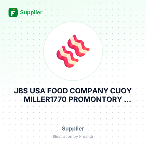 JBS USA FOOD COMPANY CUOY MILLER1770 PROMONTORY CIRCLEGREELEY, CO – summary card, no photo uploaded yet