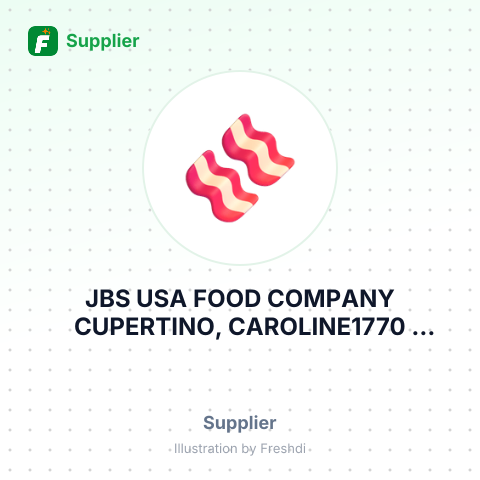 JBS USA FOOD COMPANY CUPERTINO, CAROLINE1770 PROMONTORY CIRCLEGREELEY, CO – summary card, no photo uploaded yet