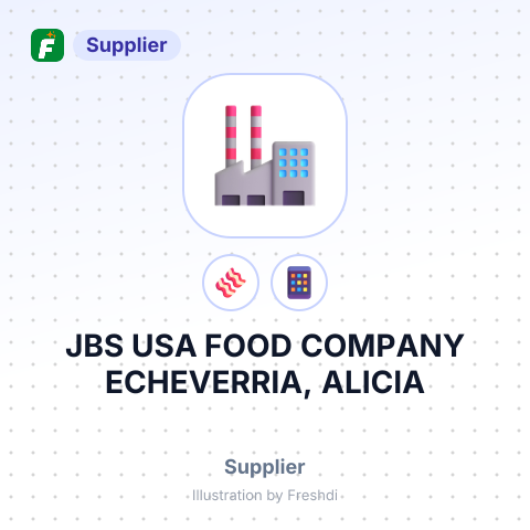 JBS USA FOOD COMPANY ECHEVERRIA, ALICIA – summary card, no photo uploaded yet