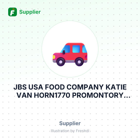 JBS USA FOOD COMPANY KATIE VAN HORN1770 PROMONTORY CIRCLEGREELEY, CO – summary card, no photo uploaded yet