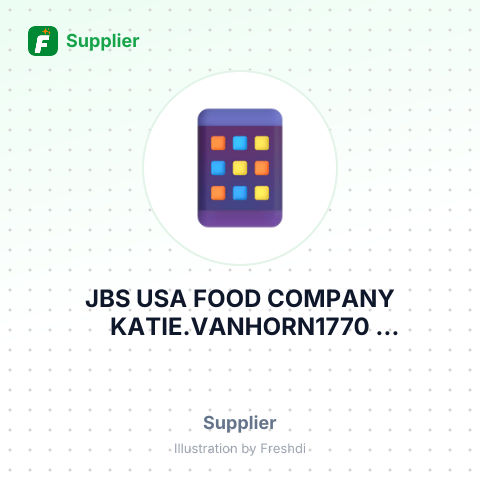 JBS USA FOOD COMPANY KATIE.VANHORN1770 PROMONTORY CIRCLEGREELEY, CO – summary card, no photo uploaded yet