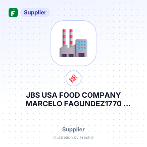 JBS USA FOOD COMPANY MARCELO FAGUNDEZ1770 PROMONTORY CIRCLEGREELEY, CO – summary card, no photo uploaded yet