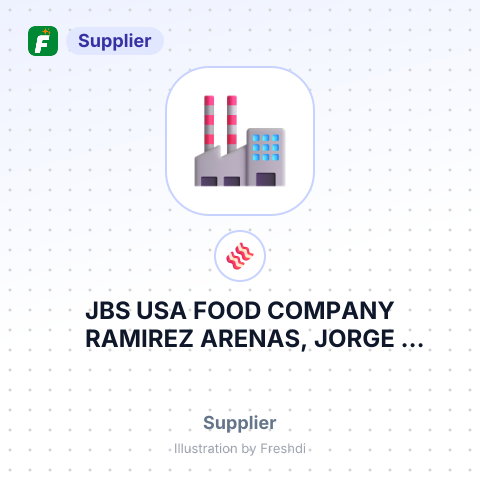 JBS USA FOOD COMPANY RAMIREZ ARENAS, JORGE JORGE.RAMIREZARENAS@JBSSA. COM – summary card, no photo uploaded yet