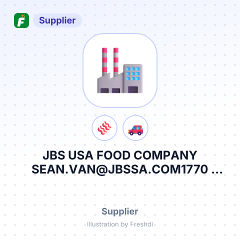 JBS USA FOOD COMPANY SEAN.VAN@JBSSA.COM1770 PROMONTORY CIRCLEGREELEY, CO – summary card, no photo uploaded yet