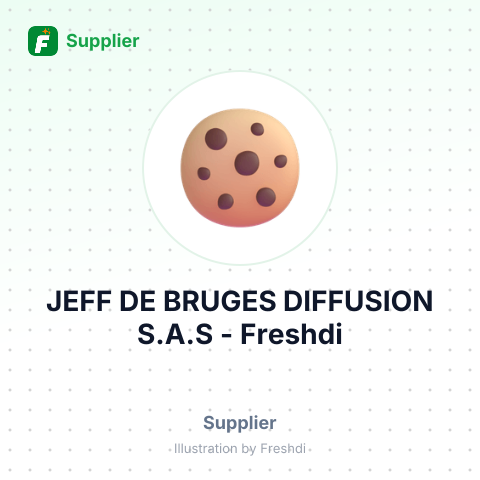JEFF DE BRUGES DIFFUSION S.A.S – summary card, no photo uploaded yet