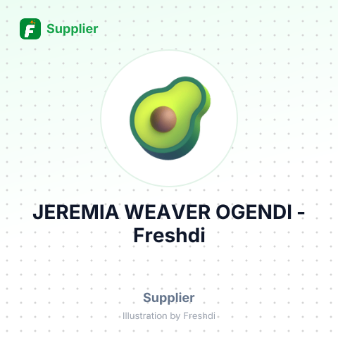 JEREMIA WEAVER OGENDI – summary card, no photo uploaded yet