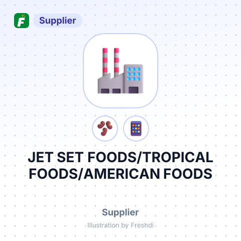 JET SET FOODS/TROPICAL FOODS/AMERICAN FOODS – summary card, no photo uploaded yet