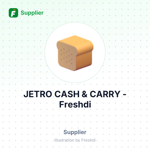 JETRO CASH & CARRY – summary card, no photo uploaded yet