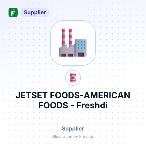 JETSET FOODS-AMERICAN FOODS – summary card, no photo uploaded yet