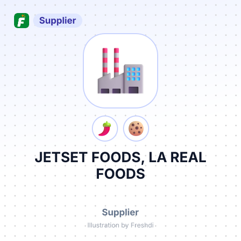 JETSET FOODS, LA REAL FOODS – summary card, no photo uploaded yet