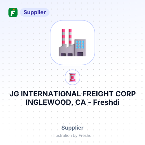 JG INTERNATIONAL FREIGHT CORP INGLEWOOD, CA – summary card, no photo uploaded yet