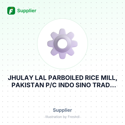 JHULAY LAL PARBOILED RICE MILL, PAKISTAN P/C INDO SINO TRADE PTE LTD – summary card, no photo uploaded yet