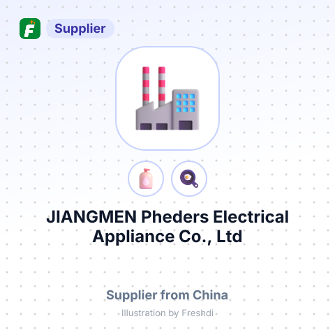 JIANGMEN Pheders Electrical Appliance Co., Ltd – summary card, no photo uploaded yet