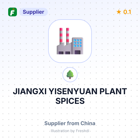 JIANGXI YISENYUAN PLANT SPICES – summary card, no photo uploaded yet