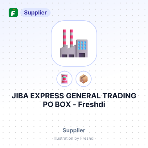 JIBA EXPRESS GENERAL TRADING PO BOX – summary card, no photo uploaded yet