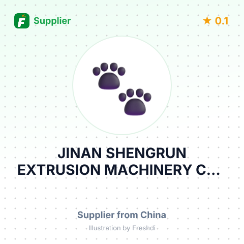 JINAN SHENGRUN EXTRUSION MACHINERY CO., LTD – summary card, no photo uploaded yet