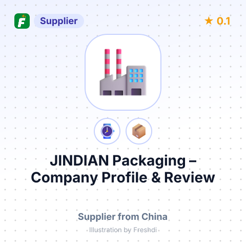 JINDIAN Packaging – summary card, no photo uploaded yet
