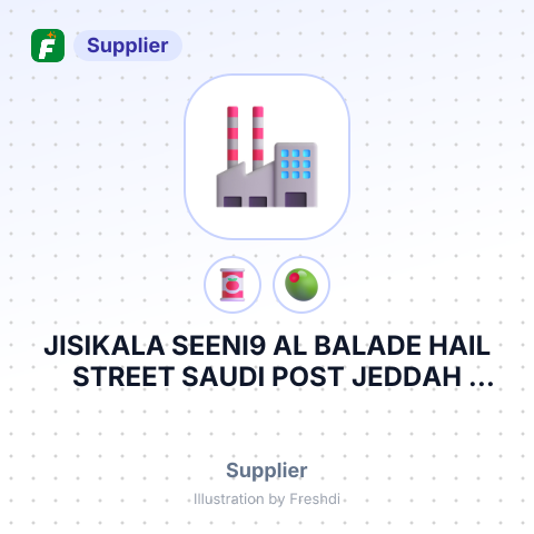 JISIKALA SEENI9 AL BALADE HAIL STREET SAUDI POST JEDDAH SAUDI ARABIA – summary card, no photo uploaded yet