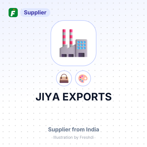 JIYA EXPORTS – summary card, no photo uploaded yet