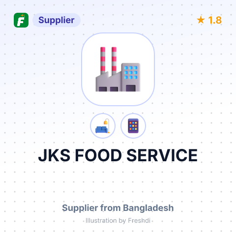 JKS FOOD SERVICE – summary card, no photo uploaded yet