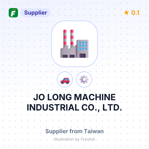 JO LONG MACHINE INDUSTRIAL CO., LTD. – summary card, no photo uploaded yet