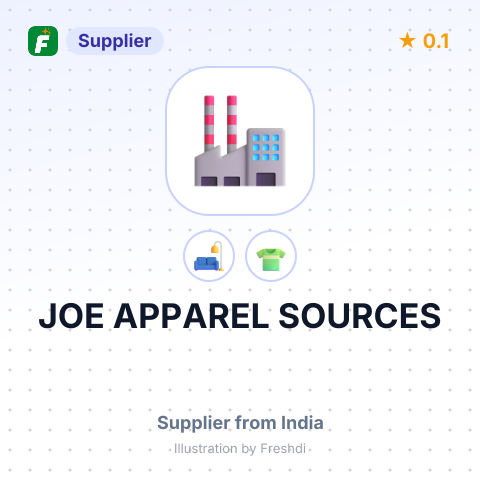 JOE APPAREL SOURCES – summary card, no photo uploaded yet