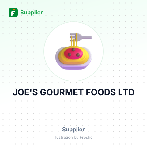JOE'S GOURMET FOODS LTD – summary card, no photo uploaded yet