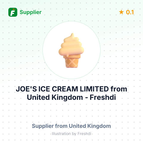 JOE'S ICE CREAM LIMITED – summary card, no photo uploaded yet