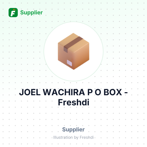 JOEL WACHIRA P O BOX – summary card, no photo uploaded yet