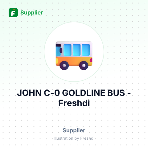 JOHN C-0 GOLDLINE BUS – summary card, no photo uploaded yet