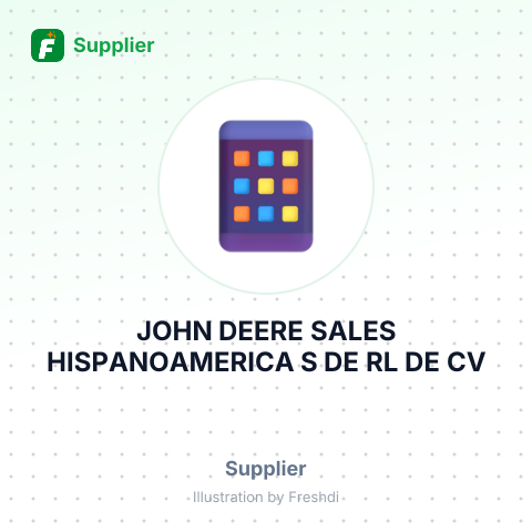JOHN DEERE SALES HISPANOAMERICA S DE RL DE CV – summary card, no photo uploaded yet
