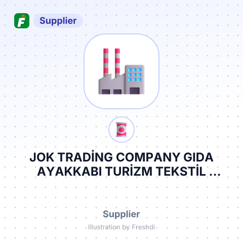 JOK TRADİNG COMPANY GIDA AYAKKABI TURİZM TEKSTİL İNŞAAT İTHALAT İHRACAT SANAYİ VE TİCARET LİMİTED ŞİRKETİ – summary card, no photo uploaded yet
