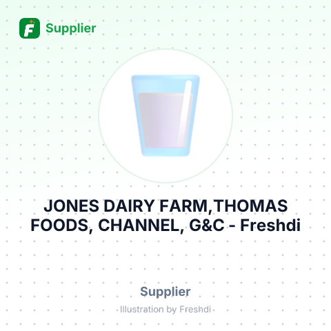 JONES DAIRY FARM,THOMAS FOODS, CHANNEL, G&C – summary card, no photo uploaded yet