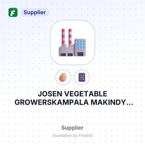 JOSEN VEGETABLE GROWERSKAMPALA MAKINDYE DIVISION WEST MAKINDYE DIVISIONSALAAMAKYAMULA NAJJANANKUMBIWAMALA WAMALA125 – summary card, no photo uploaded yet