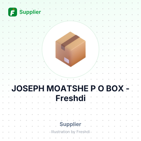JOSEPH MOATSHE P O BOX – summary card, no photo uploaded yet